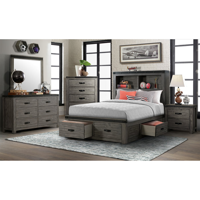 Wade Youth Platform Storage Bed - In Home Furniture (San Antonio, TX)