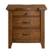 Gage 3-Drawer Nightstand with USB and Power in Chestnut - In Home Furniture (San Antonio, TX)