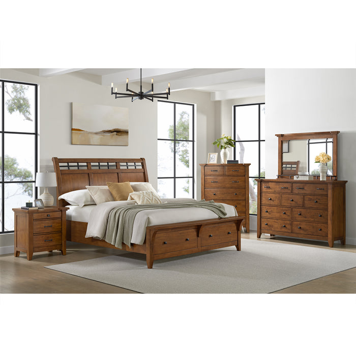 Gage Sleigh Storage Bedroom Set - In Home Furniture (San Antonio, TX)