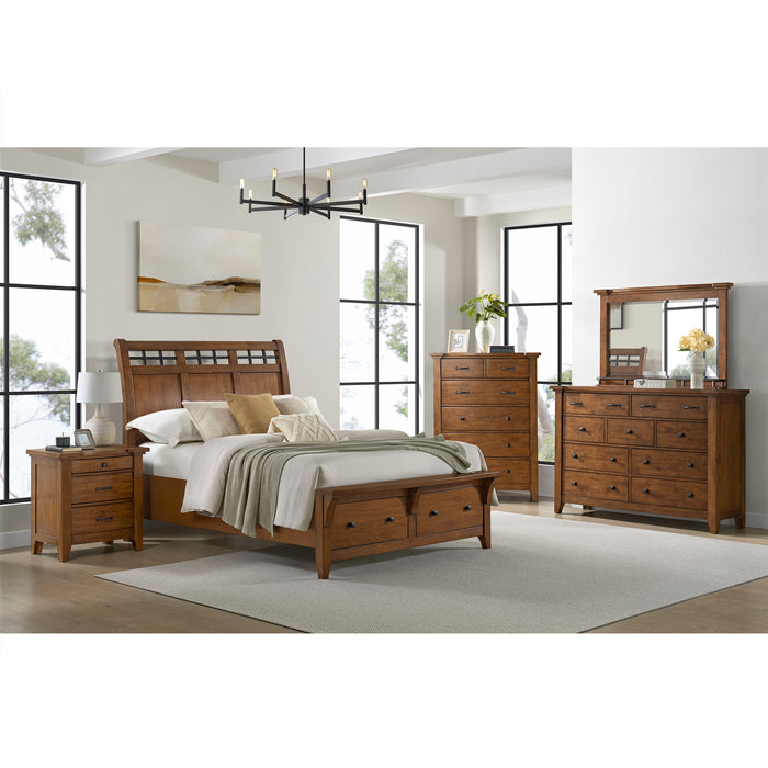 Gage Sleigh Storage Bedroom Set - In Home Furniture (San Antonio, TX)