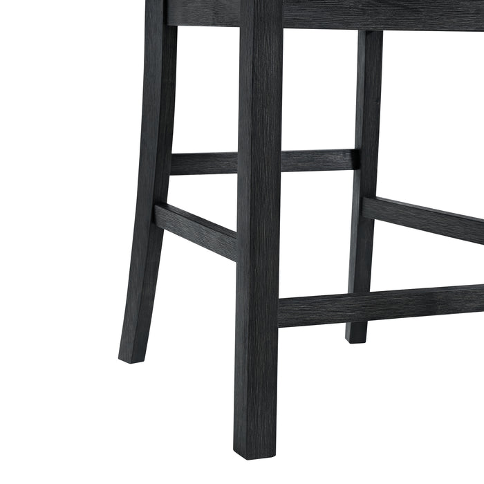 Garcia 5PC Counter Set with Table and 4 Chairs in Black