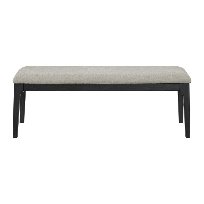 Garcia 6PC Dining Set with Table, 4 Chairs, and Bench in Black - In Home Furniture (San Antonio, TX)