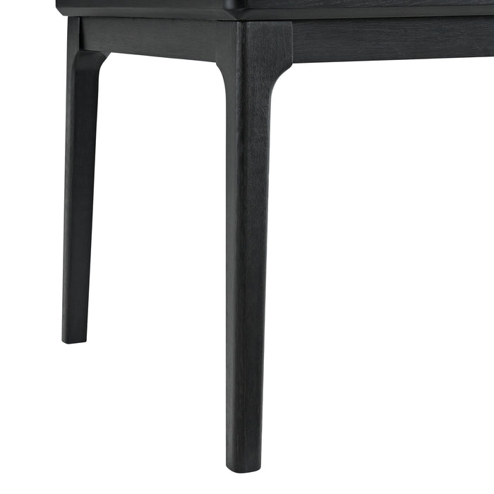 Garcia 6PC Dining Set with Table, 4 Chairs, and Bench in Black - In Home Furniture (San Antonio, TX)