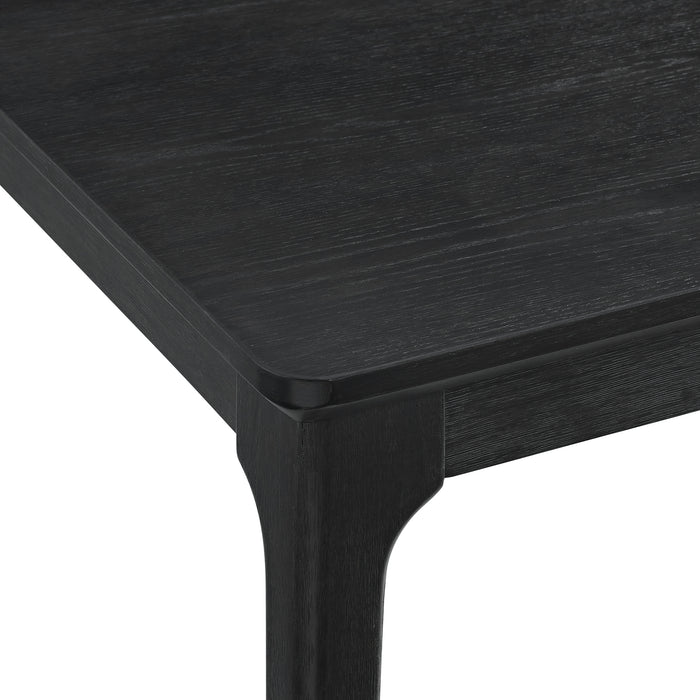 Garcia 6PC Dining Set with Table, 4 Chairs, and Bench in Black - In Home Furniture (San Antonio, TX)