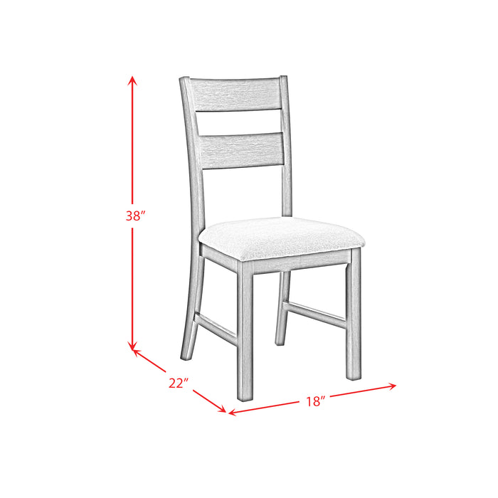 Garcia 6PC Dining Set with Table, 4 Chairs, and Bench in Black - In Home Furniture (San Antonio, TX)