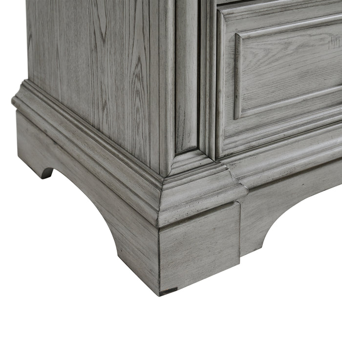 Glenmore 5-Drawer Chest in Aged Grey