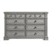 Glenmore 8-Drawer Dresser in Aged Grey - In Home Furniture (San Antonio, TX)