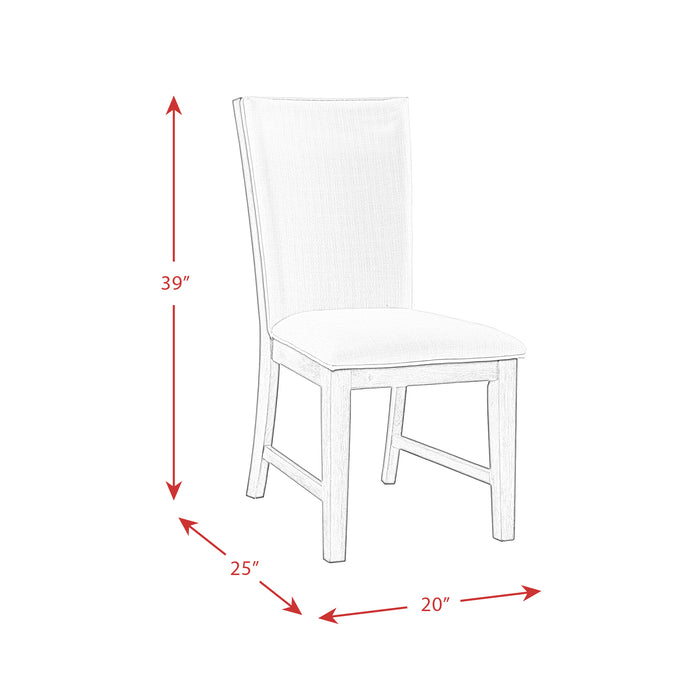 Grady Fabric Back Side Chair (2 Per Pack) - In Home Furniture (San Antonio, TX)