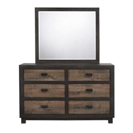 Harlington 6-Drawer Dresser w/ Mirror Set - In Home Furniture (San Antonio, TX)