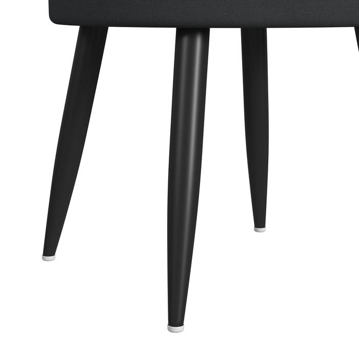 Halo Round Smart End Table in Black - In Home Furniture (San Antonio, TX)