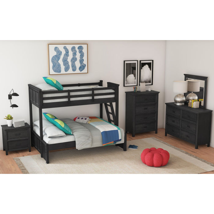 Hampton Kids Over Bunk with Ladder - In Home Furniture (San Antonio, TX)