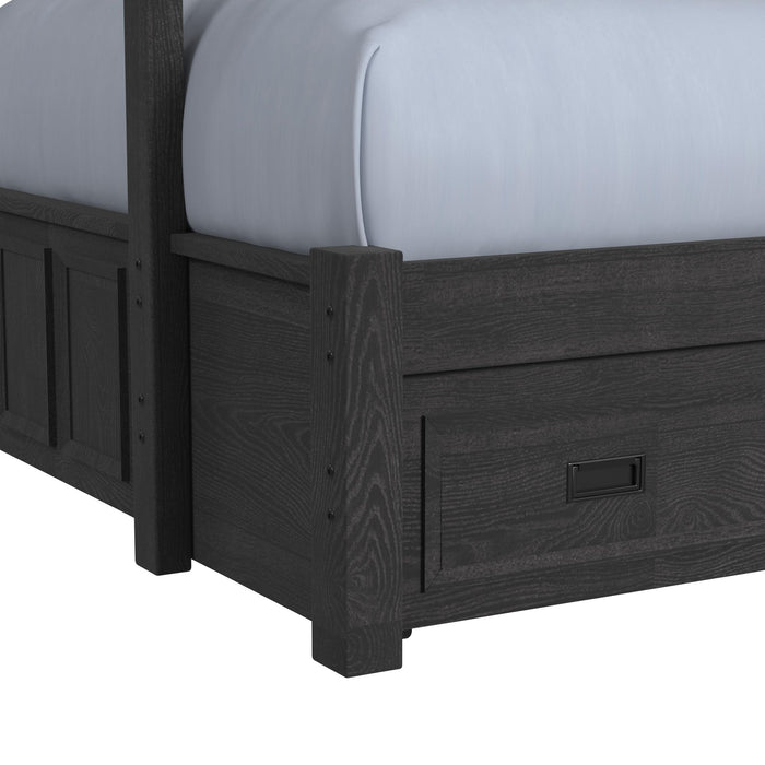 Hampton Kids Over Bunk with Staircase and Trundle Bedroom Set