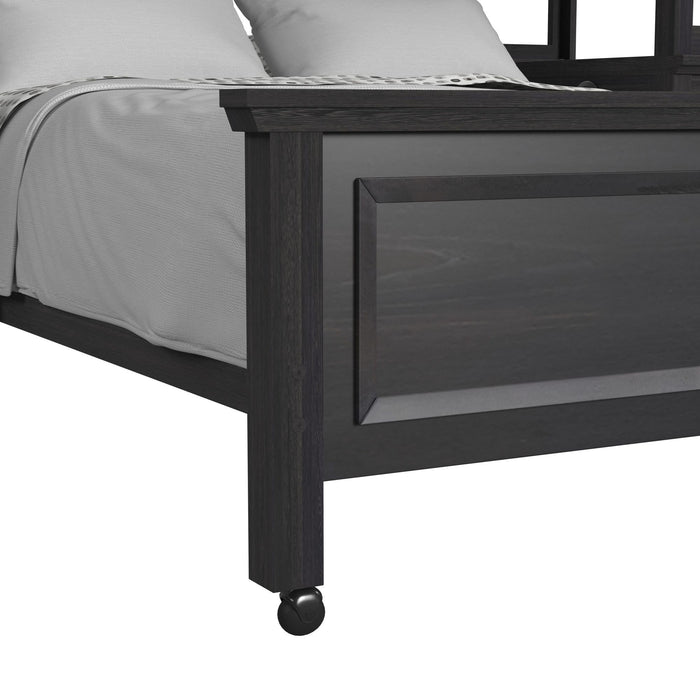 Hampton Kids Over Loft with Ladder and Desk with Speaker Bedroom Set