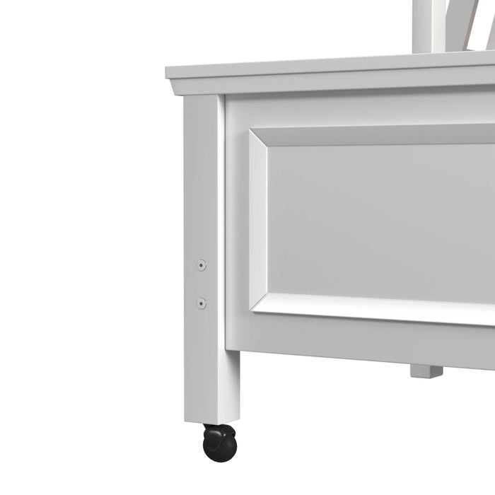 Hampton Kids Over Loft with Ladder and Desk with Speaker Bedroom Set