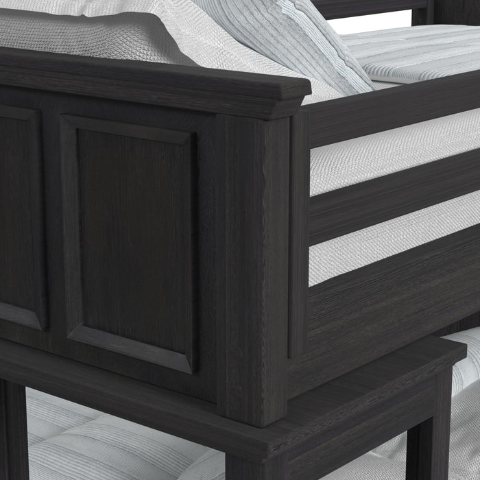 Hampton Kids Over Loft with Staircase and Desk with Speaker Bedroom Set - In Home Furniture (San Antonio, TX)