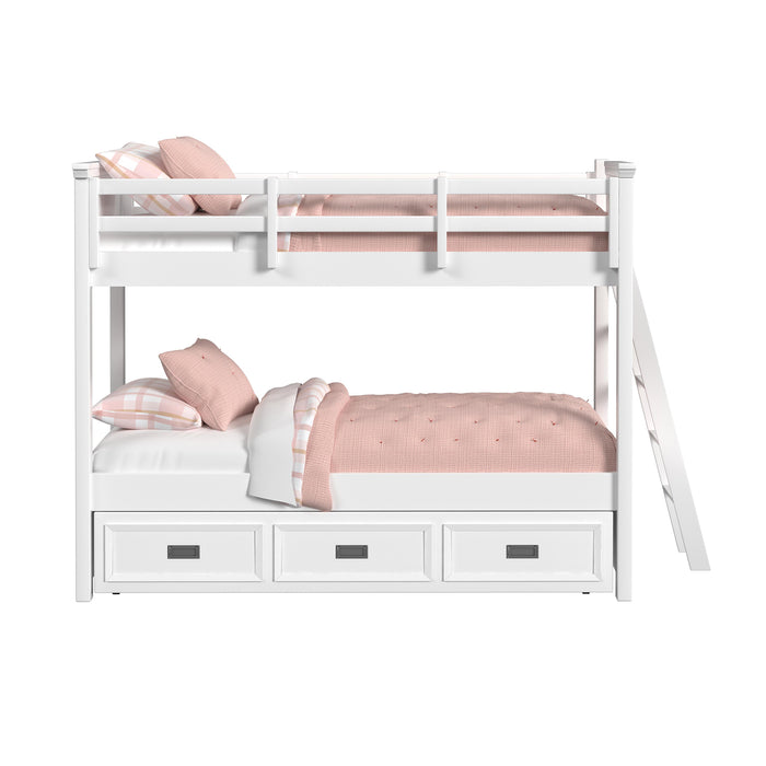 Hampton Kids Over Bunk with Ladder and Trundle