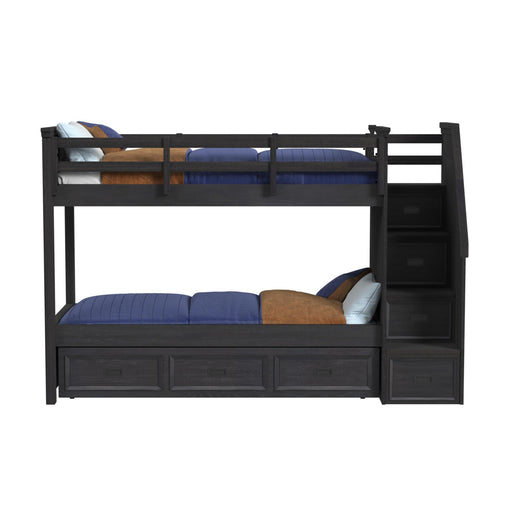 Hampton Kids Over Bunk with Staircase and Trundle - In Home Furniture (San Antonio, TX)