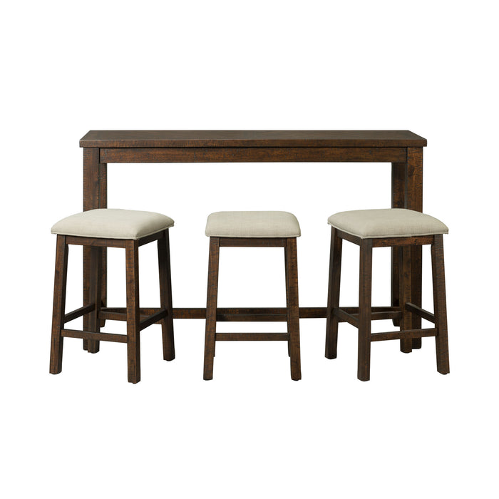 Jax Bar Table Single Pack (Table + Three Stools) - In Home Furniture (San Antonio, TX)