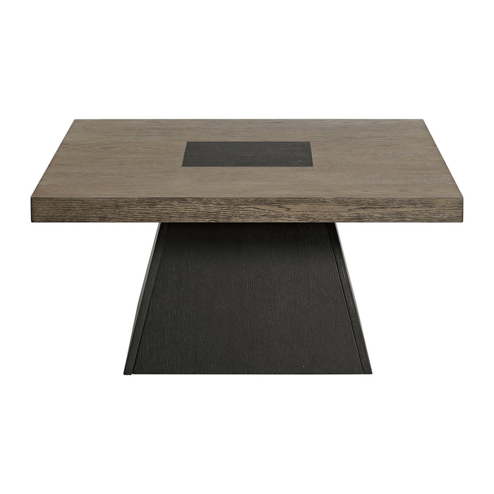 Jemma Coffee Table in Grey and Dark Espresso - In Home Furniture (San Antonio, TX)