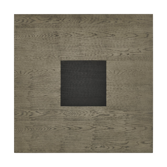 Jemma End Table in Grey and Dark Espresso