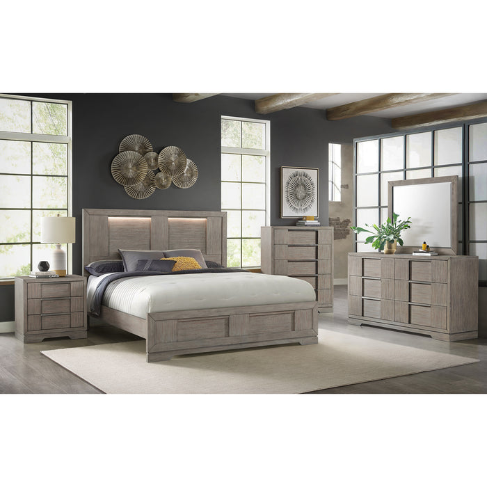 Kelis 6-Drawer Dresser in Grey - In Home Furniture (San Antonio, TX)