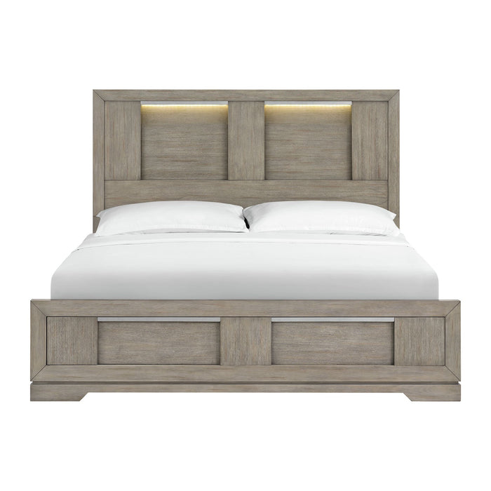 Kelis Panel Bed with LED - In Home Furniture (San Antonio, TX)