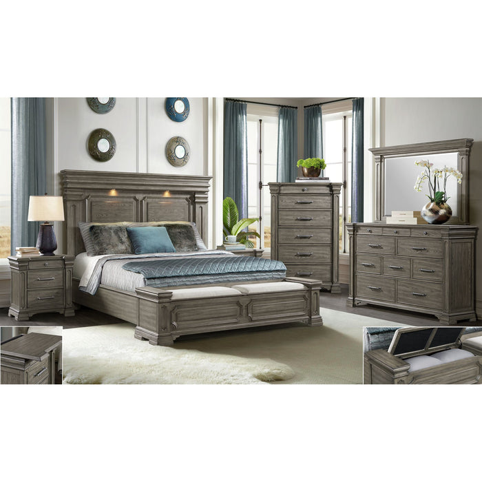 Kings Court Storage Bedroom Set - In Home Furniture (San Antonio, TX)
