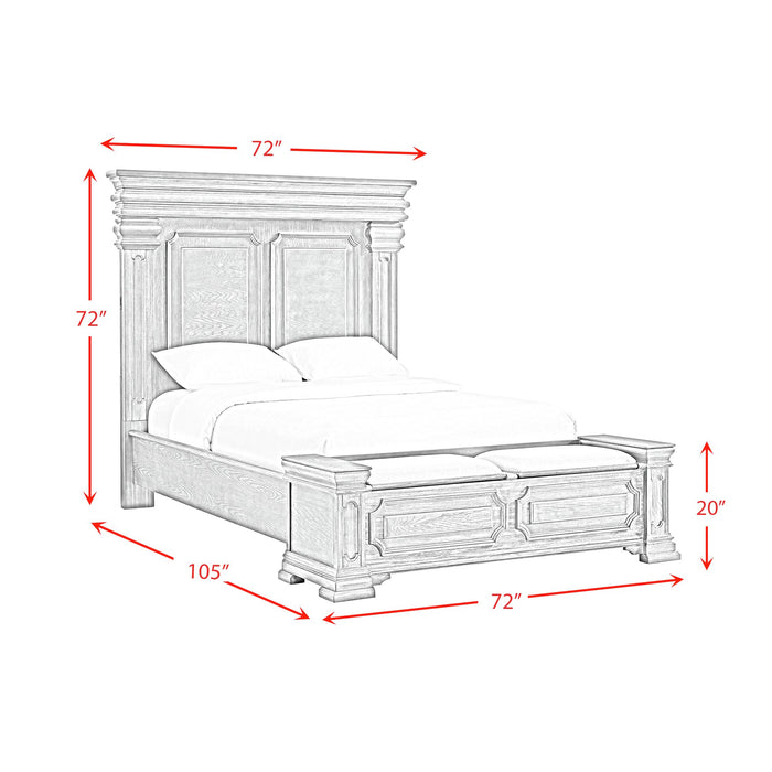 Kings Court Storage Bed - In Home Furniture (San Antonio, TX)