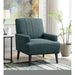 Kiwi Chair with Channel Back in Palmer Teal - In Home Furniture (San Antonio, TX)