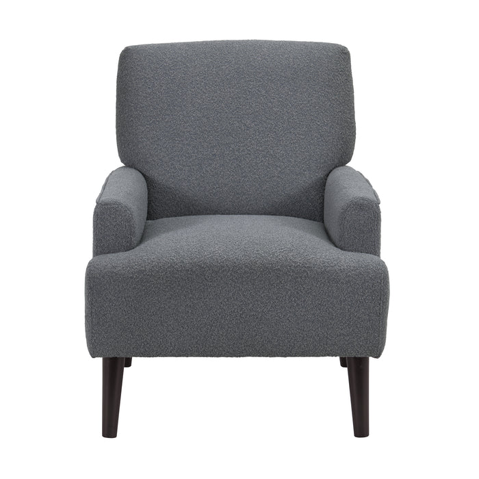 Kiwi Chair in 8077 Boucle Grey & Espresso