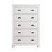 Kona 5-Drawer Chest in White - In Home Furniture (San Antonio, TX)