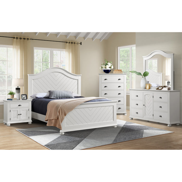Kona Dresser and Mirror Set in White - In Home Furniture (San Antonio, TX)
