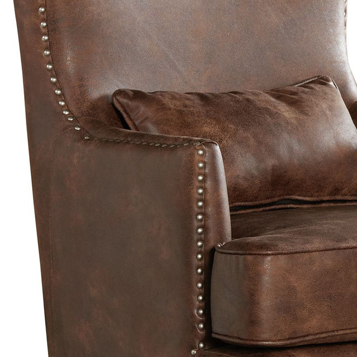 Kori (724) Chair w/Chrome Nails In Sierra Toffee - In Home Furniture (San Antonio, TX)