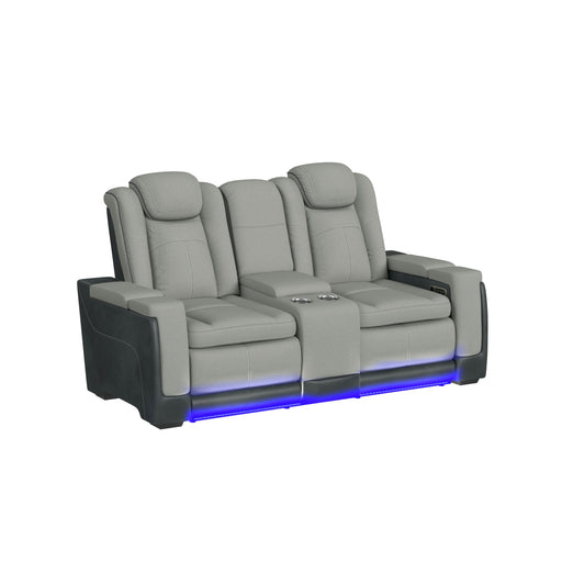 Lantana 3PC Living Room Set in Rocky Cement/Charcoal-Sofa, Loveseat & Recliner - In Home Furniture (San Antonio, TX)