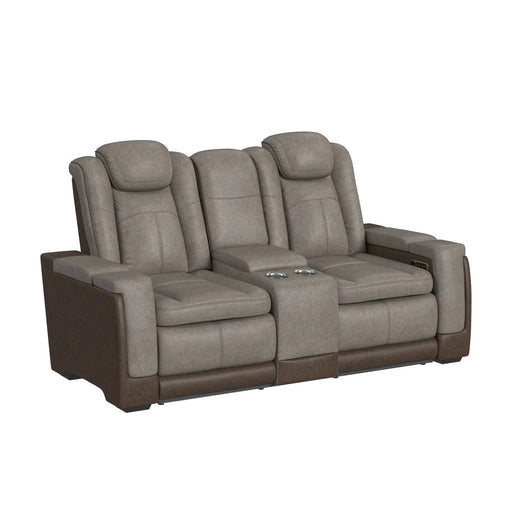 Lantana 3PC Living Room Set in Rocky Grey/Brown-Sofa, Loveseat & Recliner - In Home Furniture (San Antonio, TX)