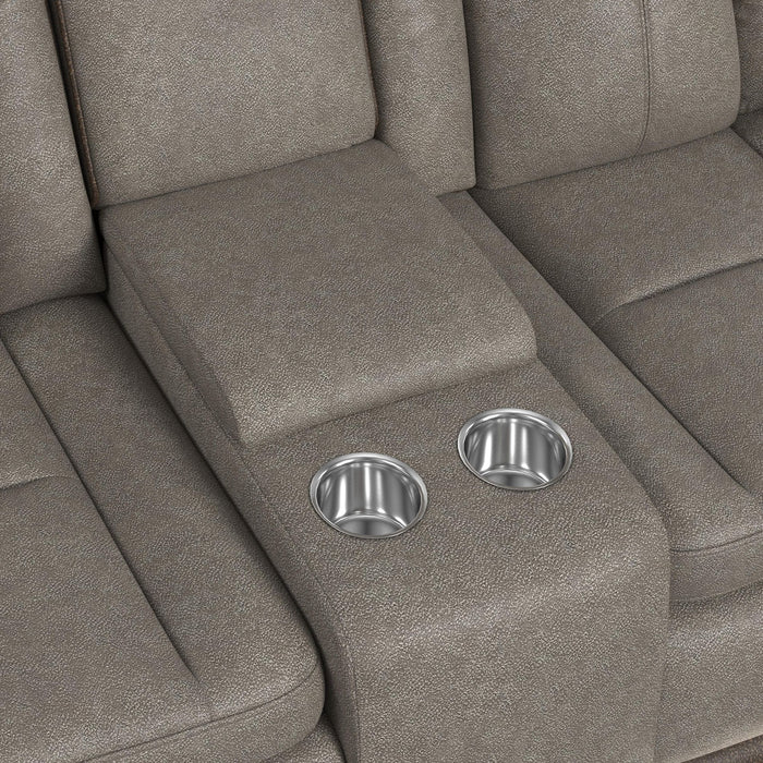 Lantana 2PC Living Room Set in Rocky Grey/Brown-Sofa & Loveseat - In Home Furniture (San Antonio, TX)