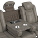 Lantana Power Motion Sofa with Power Headrest, Led, DDT, reading light and PWS in Rocky Grey/Brown - In Home Furniture (San Antonio, TX)