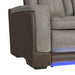 Lantana Power Motion Sofa with Power Headrest, Led, DDT, reading light and PWS in Rocky Grey/Brown - In Home Furniture (San Antonio, TX)