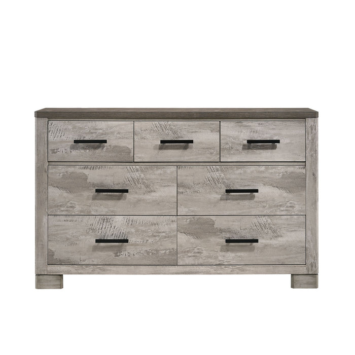 Millers Cove Dresser Two-Tone Grey (Sturdy) - In Home Furniture (San Antonio, TX)