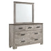 Millers Cove 7-Drawer Dresser with Mirror - In Home Furniture (San Antonio, TX)