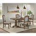 Madison Park Rectangular Dining Table with 2 18" Leaves in Walnut - In Home Furniture (San Antonio, TX)