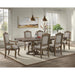Madison Park Standard Height Dining Set in Walnut-Table and Four Chairs - In Home Furniture (San Antonio, TX)
