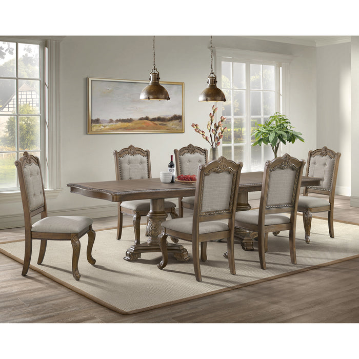 Madison Park Standard Height Dining Set in Walnut-Table and Four Chairs - In Home Furniture (San Antonio, TX)