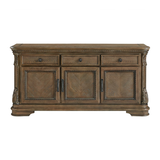 Madison Park Server in Walnut - In Home Furniture (San Antonio, TX)