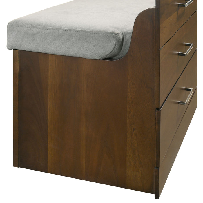 Malibu Dressing Table in Walnut - In Home Furniture (San Antonio, TX)