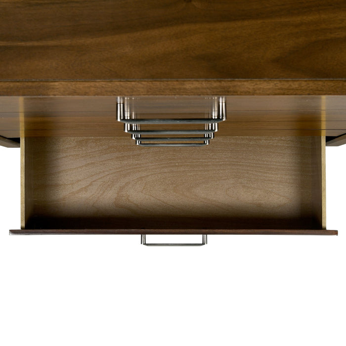 Malibu 5-Drawer Chest in Walnut