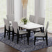 Marlene Standard Height Dining Set in Black-Table and Four Chairs - In Home Furniture (San Antonio, TX)