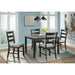 Martin 5 pc Dining Set (Black Base) - In Home Furniture (San Antonio, TX)