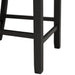 Martin Counter Side Chair with Grey Fabric - Black Finish (2 Per Carton) - In Home Furniture (San Antonio, TX)