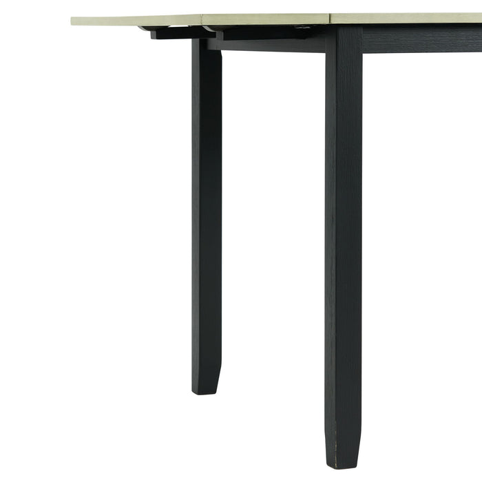 Martin 3 pc Drop Leaf Dining Set (Black Base) - In Home Furniture (San Antonio, TX)